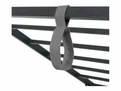 Cama infantil con canapé de 90x190cm con somier de láminas - cabecero tapizado - estructura de metal - terciopelo (sin colchón) Gris Best