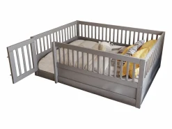 Hauss Spole Cama Montessori|Cama infantil de 140x200 cm con estructura y puerta pequeña (sin colchón ni estructura)