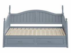Cama infantil 90/180x190 cm, cama nido con 2 cajones, pino, cama multifuncional,^Hauss Spole New