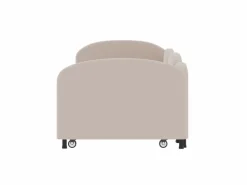 Hauss Spole Cama infantil 90x200 cm con cama nido de terciopelo, somier de láminas, sin colchón, claro Rosa Hot