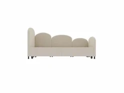Cama infantil 90x200 cm con cama nido de terciopelo, somier de láminas, sin colchón,^Hauss Spole Outlet