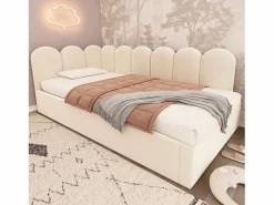 Hauss Spole Cama Diván|Cama Nido|Cama infantil 90x200 cm con cama nido 90x190 cm, tapizado en terciopelo , sin colchón