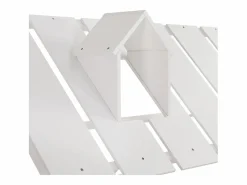 ModernLuxe Cama infantil 120x200 cm con cama nido 120x190 cm - en madera de pino y MDF - Blanco Hot