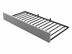 Cama infantil 90x200 cm con cama nido 90x190 cm, tapizado en terciopelo , sin colchón^Hauss Spole New