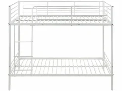 Vente-unique Cama Litera|Cama litera 2 x 90 x 190 cm metal con somieres y colchón. DUOTIS II