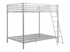 Cama litera GEMINI II de 2x140x190 cm en color plata^Vente-unique Best