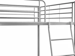 Cama litera GEMINI II de 2x140x190 cm en color plata^Vente-unique Best