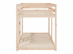 vidaxl Cama Litera|Cama litera sin colchón madera maciza de pino 90x200 cm