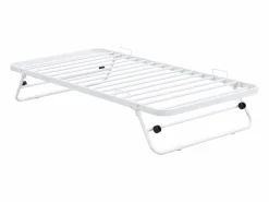 Vente-unique Cama literas 2 x 90 x 190 cm con somieres y cama nido - DUOTIS Blanco Outlet