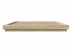 Cama Adulto|Cama matrimonial- 200x200 cm madera de ingeniería roble Sonoma ES909910