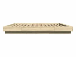 Cama Adulto|Cama matrimonial- 200x200 cm madera de ingeniería roble Sonoma ES909910