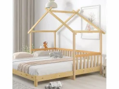 Cama nido - cama cabina para niños 90(180)x200cm en madera maciza - Natural^ModernLuxe