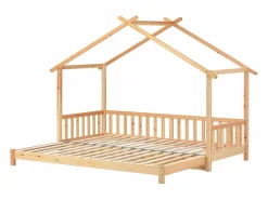 Cama nido - cama cabina para niños 90(180)x200cm en madera maciza - Natural^ModernLuxe