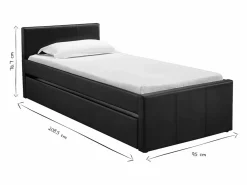 Cama nido 90 x 195 cm mate MACCO^Miliboo Best