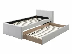 Vente-unique Cama Nido|Cama Infantil|Cama nido 90 x 190 cm tela + colchón - DORITALO
