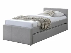 Vente-unique Cama Nido|Cama nido 90 x 190 cm tela + colchón - DORITALO