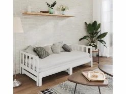 Cama nido - 90x200 cm extraíble madera maciza de pino ES86075^