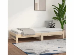 Cama Nido|Cama Diván|Cama nido - 90x190 cm extraíble madera maciza de pino ES27401