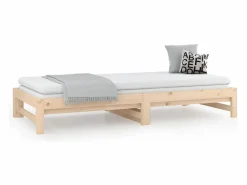 Cama Nido|Cama Diván|Cama nido - 90x190 cm extraíble madera maciza de pino ES27401