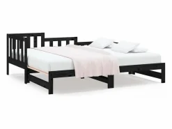 Cama Nido|Cama nido - 80x200 cm extraíble madera maciza de pino ES77790
