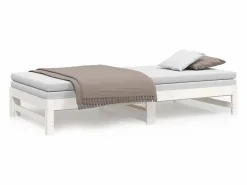 Cama nido - 80x200 cm extraíble madera maciza de pino ES68992 Blanco Hot