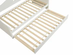 Cama nido con dos camas de 90 x 190 cm de pino y MDF - DASTIVA^Vente-unique Clearance