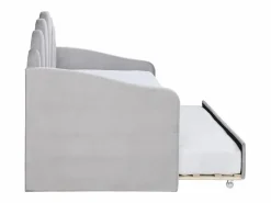 Cama nido con forma de concha 2 x 90 x 190 cm terciopelo - ELUSIA^Vente-unique Sale