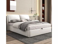 DripeX Cama Terciopelo|Cama Con Canapé|Cama nido en terciopelo , 140 x 200 cm, con 3 cajones y cabecero ajustable, carga máx. 300kg
