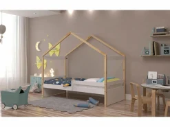 Cama Nido Estilo Casita - Infantil - Para Colchón de 90 - 150x195x97 - Buyqualia^ Hot