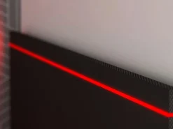 Vente-unique Cama Nido|Cama nido gamer 90 x 200 et 90 x 190 cmcm con escritorio y LEDs antracita y rojo - VOUANI