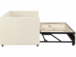 Merax Cama Diván|Cama Nido|Cama nido infantil 90 x 200 cm - terciopelo - estilo contemporáneo - color
