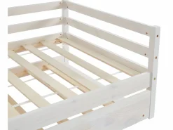 Vente-unique Cama nido infantil 2 x 90 x 190 cm Pino macizo y MDF AEDAN II Blanco Sale