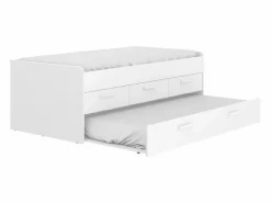 Cama nido Leka con 3 cajones blanco 68x194x95 cm Multicolor Hot