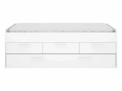 Cama nido Leka con 3 cajones blanco 68x194x95 cm Multicolor Hot