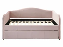 Cama nido MATHILDE 2 x 90 x 190 cm terciopelo^Vente-unique Online