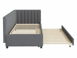 Cama nido tapizada 90x200cm - sofá cama nido, somier de láminas, camas juveniles, camas infantiles, camas supletorias, terciopelo -^ New