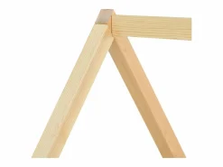 Cama nido 90x200/190 cm - Cama infantil con somier de láminas de madera y ruedas - y natural^ Outlet