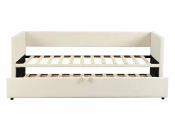 Cama Diván|Cama Nido|Cama nido 90/180x200cm, Sofá cama extensible con somier, estilo escandinavo, terciopelo,