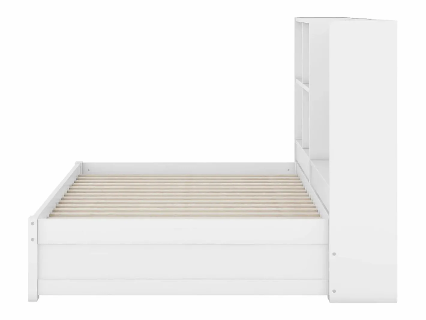 Cama nido 90x200cm+90x190cm, Sofá cama con cabecero con almacenaje y puerto de carga USB,^ Outlet