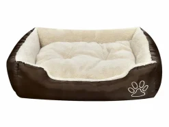 Clicnbuy Cama para perro con cojín acolchado talla S Marru00f3n New