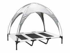 Clicnbuy Cama para perro Gris plata xl Acero Plateado Sale
