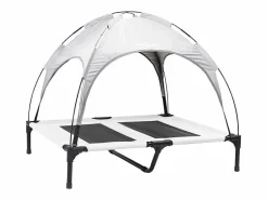 Clicnbuy Cama De Animales De Compañía|Cama para perro Gris plata l Acero