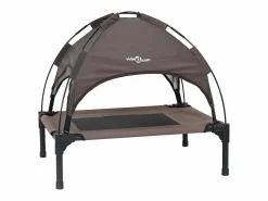 Clicnbuy Cama para perro Marrón s Acero Marru00f3n Sale