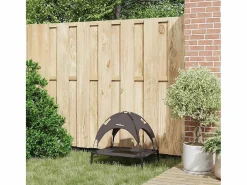 Clicnbuy Cama para perro Marrón s Acero Marru00f3n Sale
