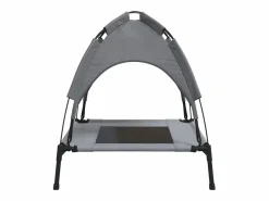 Clicnbuy Cama De Animales De Compañía|Cama para perros con dosel antracita tela oxford y acero