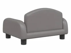 Clicnbuy Cama para perros de cuero sintético 50x40x30 cm Gris Outlet