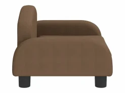 Clicnbuy Cama De Animales De Compañía|Cama para perros de tela marrón 50x40x30 cm