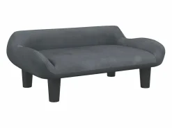 Clicnbuy Cama De Animales De Compañía|Cama para perros de terciopelo oscuro 70x40x24 cm