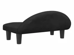 Cama para perros de terciopelo negra 70x52x30 cm^Clicnbuy