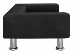 Clicnbuy Cama De Animales De Compañía|Cama para perros de terciopelo negra 70x45x26,5 cm